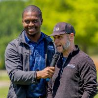 A member of the winning team shares remarks